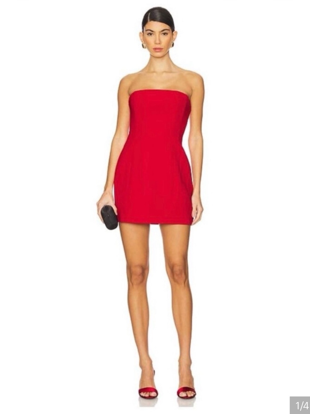 A.L.C Elsie mini dress in really red
